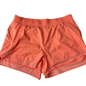 Athleta Mesh Racer Run Shorts 4" Women Size 2X LINED